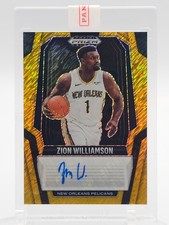 ZION WILLIAMSON 2024-25 PANINI PRIZM BLACK GOLD SHIMMER AUTO /10 #SIG-ZIO Q5352