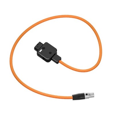 D-Tap to 4Pin XLR Power Cable 180 Degree Rotatable with Braided Wire for Pocket