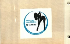 NICE WOMAN CONSPEC PROTECTING YOUR ASS...ETS COAL MINING STICKER #39