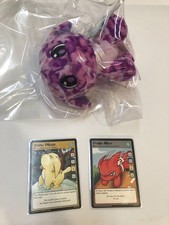 Neopets Camoflauge Poogle Plushie cards Series 2 Stuffie JAKKS Pacific KeyQuest