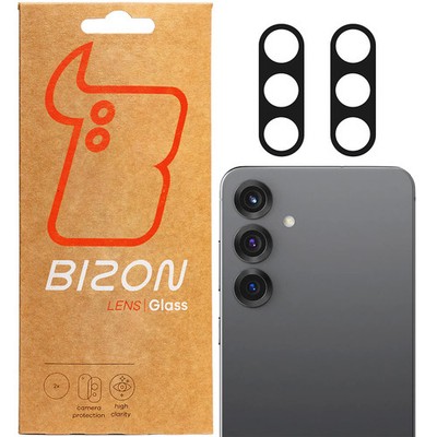 2x Kameraglas für Galaxy S25+ Bizon Objectivschutzglas Kameraschutz Glas