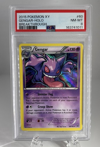 Gengar graded PSA 8 for sale on eBay
