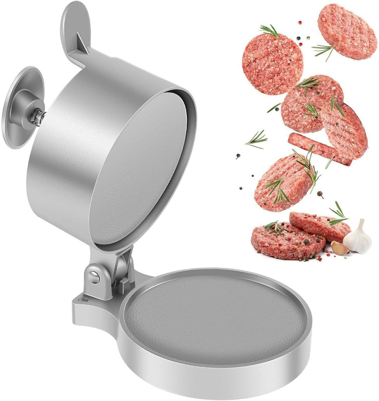 Pressa Hamburger Design in Acciaio Inox - Precisione in Cucina