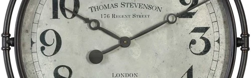 Uttermost 06449 Grey Nakul 29 1/2"W Analog Wall Clock By Jim Parsons - Picture 2 of 5