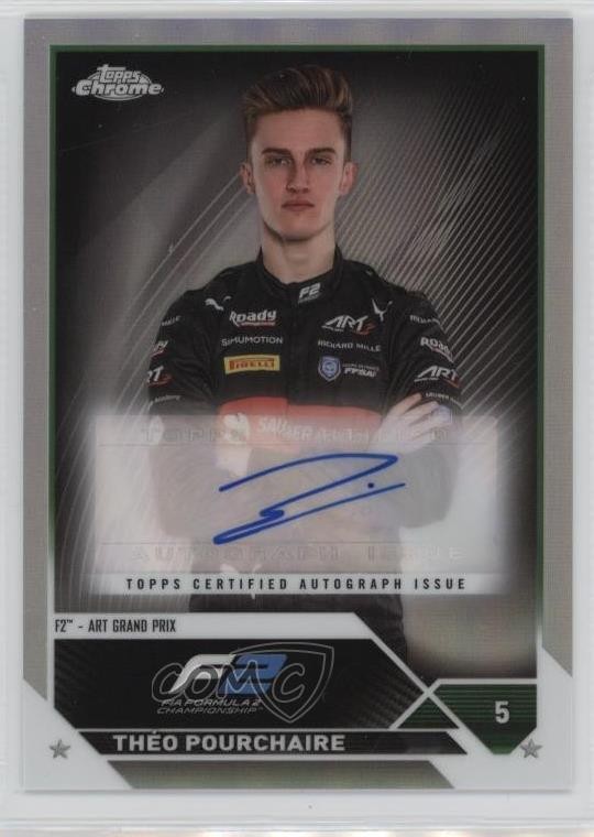 2023 Topps Chrome Formula 1 Theo Pourchaire Théo #CAC-TP Auto 15wb