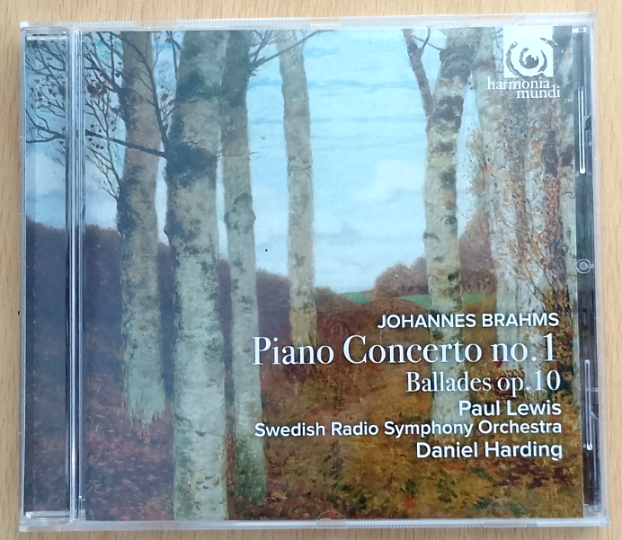 Brahms - Piano Concerto No. 1 - Paul Lewis -  SRSO - 2016 - Harmonia Mundi - CD