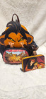 Loungefly Disney Lion King Scar Mini Backpack & Zip Wallet Faux Leather Brown — photo 1