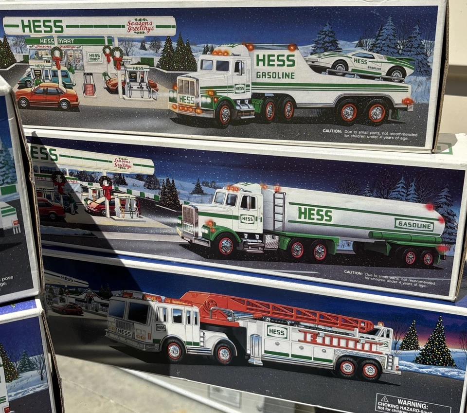 (Lote de 10) Camiones/bancos Hess Oil Co. "cajas nuevas de fábrica" Foto 3 de 4