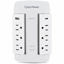 CyberPower CSP600WSURC5 Professional 6 Outlet Surge with 900 J
