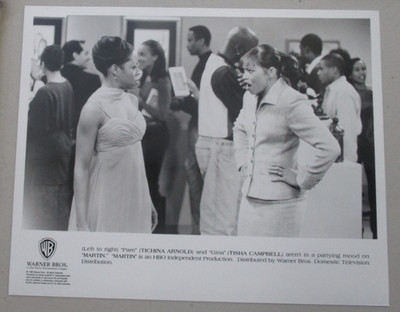 PRESS PROMO PHOTO 1996 TV SHOW MARTIN TICHINA ARNOLD TISHA CAMPBELL B&W 8X10 X77