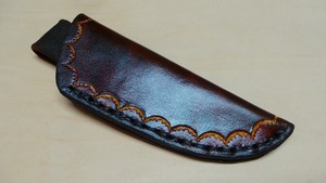 HAND MADE  LEATHER KNIFE SHEATH  5"