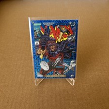 2024 UD Skybox Marvel MasterPieces '92 Platinum Blue Traxx #49 Magneto