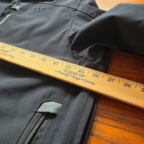 SOG Tactical Softshell Jacket Black 2XL (50-52)  Full Zip Windproof Outdoor Coat image 9