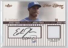2004 Fleer Classic Clippings Jersey Rack Bronze 20/149 Edwin Jackson Auto 0v1