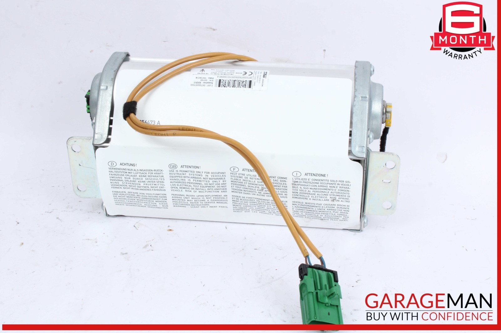 14-21 Maserati Ghibli Quattroporte Front Right Passenger Side Dashboard Airbag