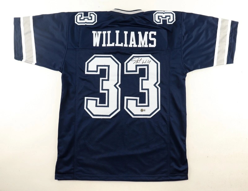 Javonte Williams Signed Dallas Cowboys Jersey (Beckett) Ex North Carolina R B