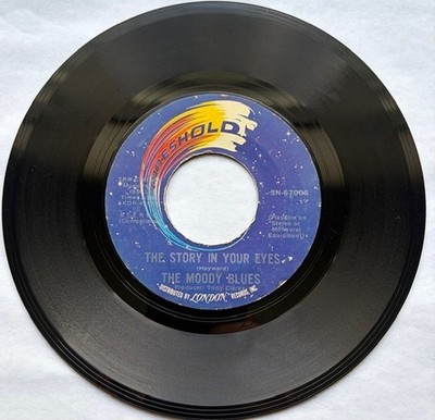 THE MOODY BLUES-THRESHOLD-MELANCHOLY MAN-THE STORY IN YOUR EYES-7'' 1974 EX