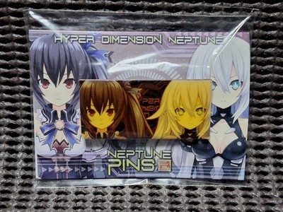 Hyperdimension Neptunia Noir Black Heart Pin Badge Movic Japan