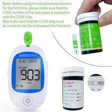 Blood Glucose Uric Acid Ketone Monitor 3-in-1 Home Test Kit with Strips PLL