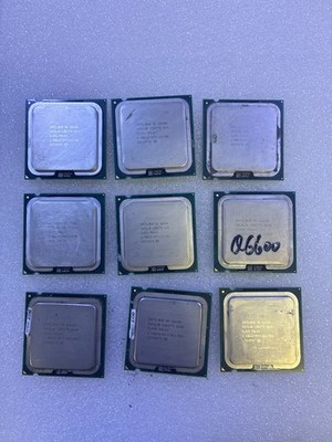 Lot of 9   Intel Core 2 Duo E8400 x5 & Core 2 Quad Q6600 x4 LGA775 CPU