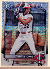 2025 Bowman Draft #BDC-92 Quentin Young Chrome Mega Mojo Refractor Twins