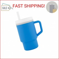 Infantino My 1st Tumbler, 9 Oz. Silicone Sippy Cup with Straw Handle, Spill-Re