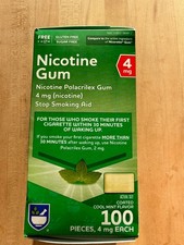 Nicotine Gum 4mg Cool Mint Flavored 100 Pieces