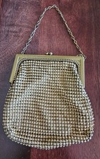 Vintage Gold Mesh Chain Mail Style Purse