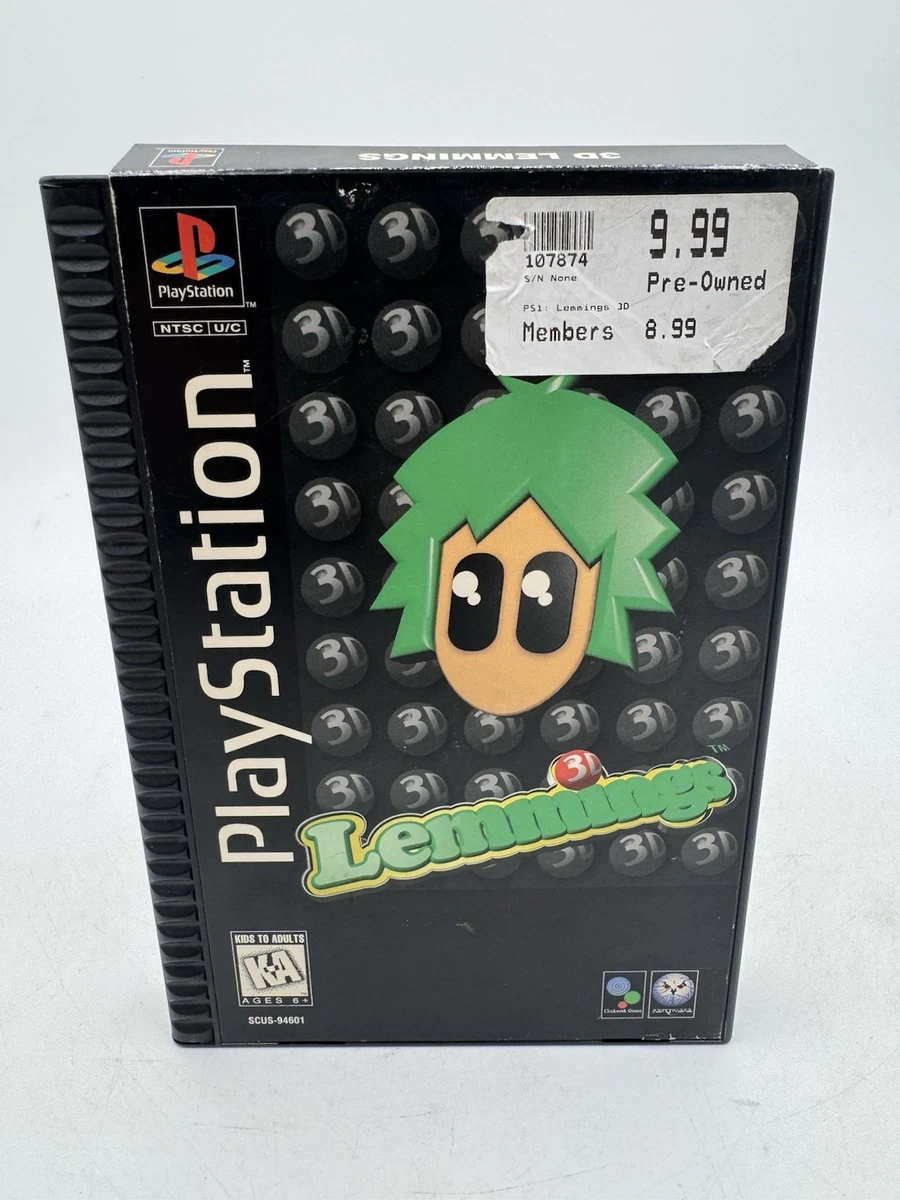 Lemmings & Oh No! More Lemmings – PS1, PAL, Complet, Très Bon état