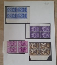 GB stamps 1948 KGVI Olympic Games Set of 4 in blocks of 4 UM