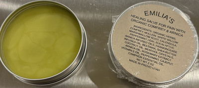 Emilia's Organic Pain Relief Healing Salve, Comfrey & Arnica, 2 oz