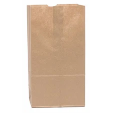 Grocery Bag Flat Bottom 8 Lb Brown, Pk500, 18408