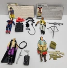 GI JOE Action Figure Lot OF 4 Hasbro 80s GI Joe Action Figures Mindbender Spirit