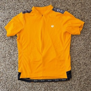 Pearl Izumi Select Series women's orange short sleeve 1/2  zip biking jersey L