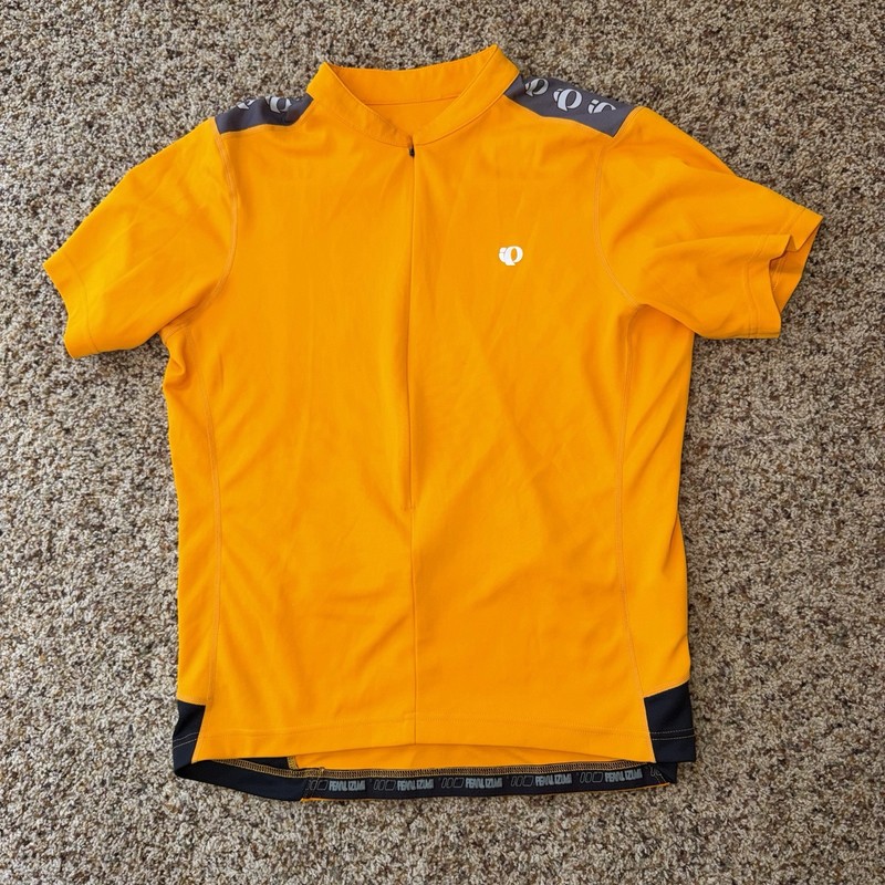 Pearl Izumi Select Series women's orange short sleeve 1/2  zip biking jersey L