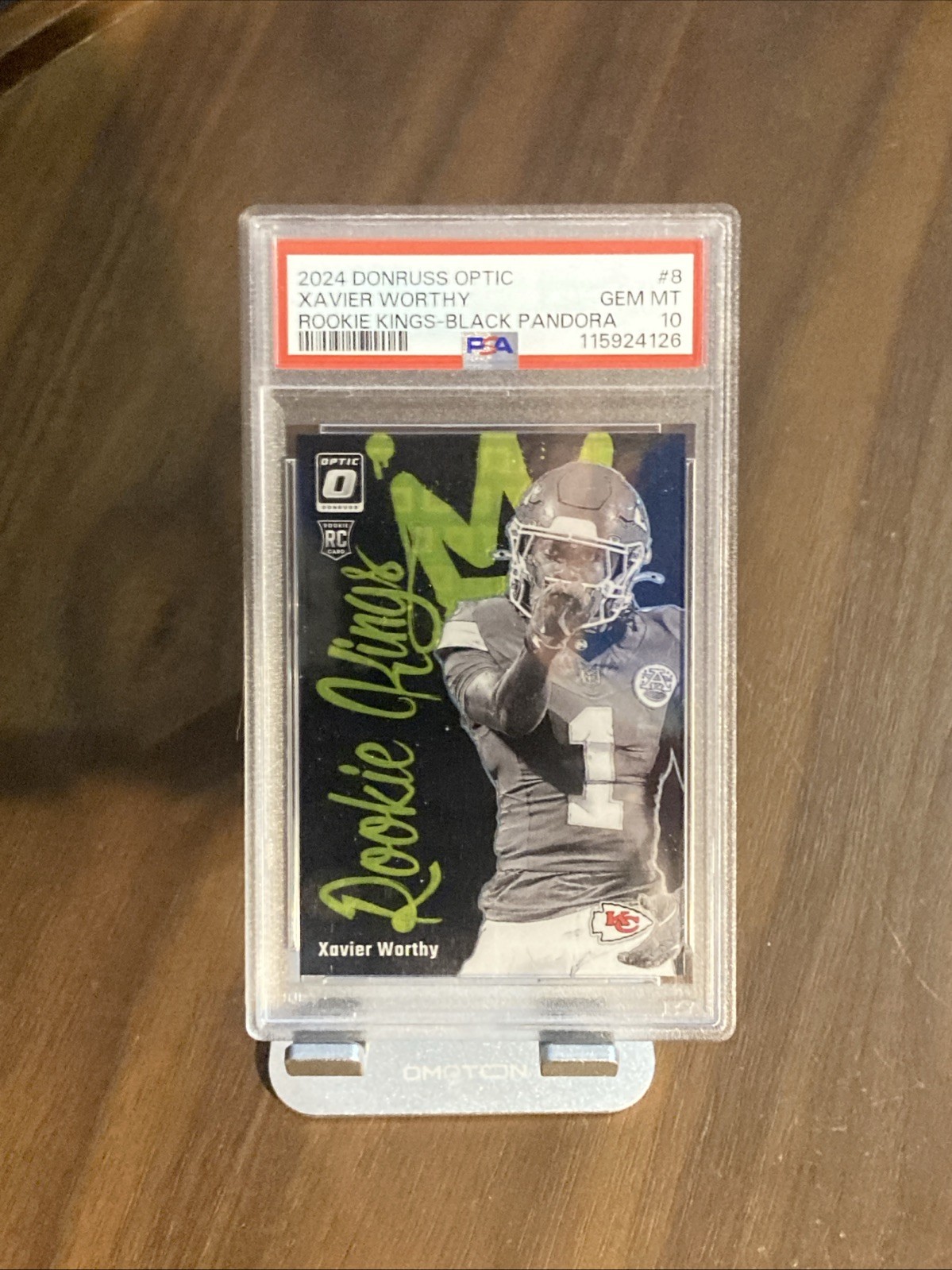 Xavier Worthy Panini Donruss Optic Rookie Kings #8 Black Pandora