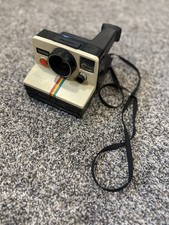 Vintage Polaroid OneStep Land Camera Rainbow Stripe Untested Instant Camera