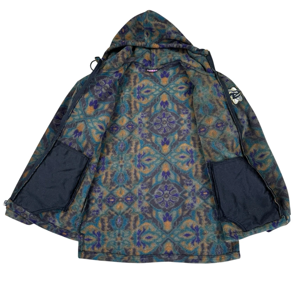 RARO Vintage Burton Snowboards Polar Para Hombre Mediano EE. UU. 90s Ropa de Surf Cremallera Completa Foto 4 de 4