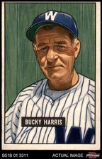 1951 Bowman #275 Bucky Harris Senators MANAGER HOF 4 - VG/EX