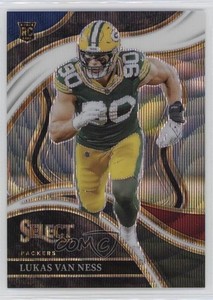 2023 Panini Select Club Level Tri-Color Prizm /149 Lukas Van Ness #239 Rookie RC