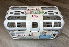 Munchkin High Capacity Dishwasher 1 Basket, White Grey, For Nipples Pacifiers Ac
