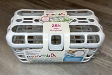 Munchkin High Capacity Dishwasher 1 Basket, White Grey, For Nipples Pacifiers Ac