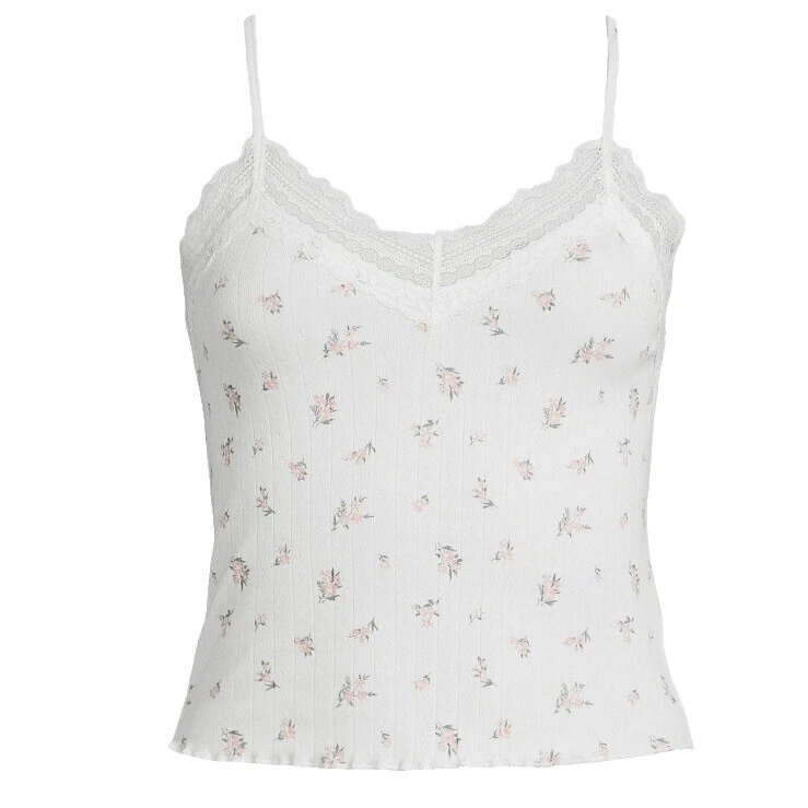 Top de algodón blanco No Boundaries para Mujeres