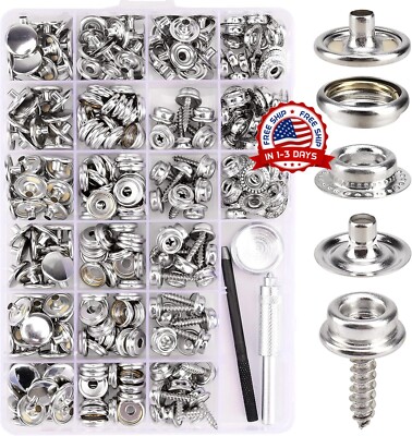 Kit De Broches De Lona   323 Piezas Broches De Lona Para Barcos De Grado Marino