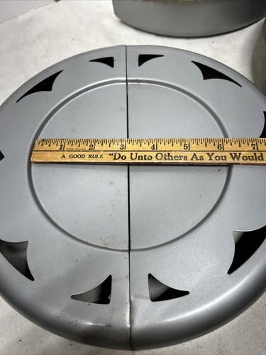 Vintage 1950’s Metal NOS Ceiling Fixture Base, 2 Box Covers Unpainted 6”Fitting - Picture 8 of 11
