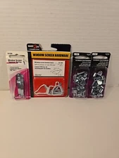 Window Screen Tension Spring Hardware & Screen Fastener Lot