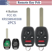 2X For 2008 2009 2010 2011 2012 Honda Accord Sedan Keyless Entry Key Remote Fob