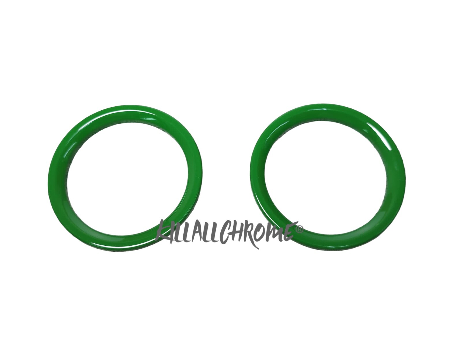 Series 4 FIAT 500 ABARTH NEW GREEN 2 X AIR VENT RING COVERS TRIMS 595