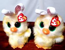 Ty Beanie Boos lot of 2 Chicks with Bunny Ears Easter New with Tags