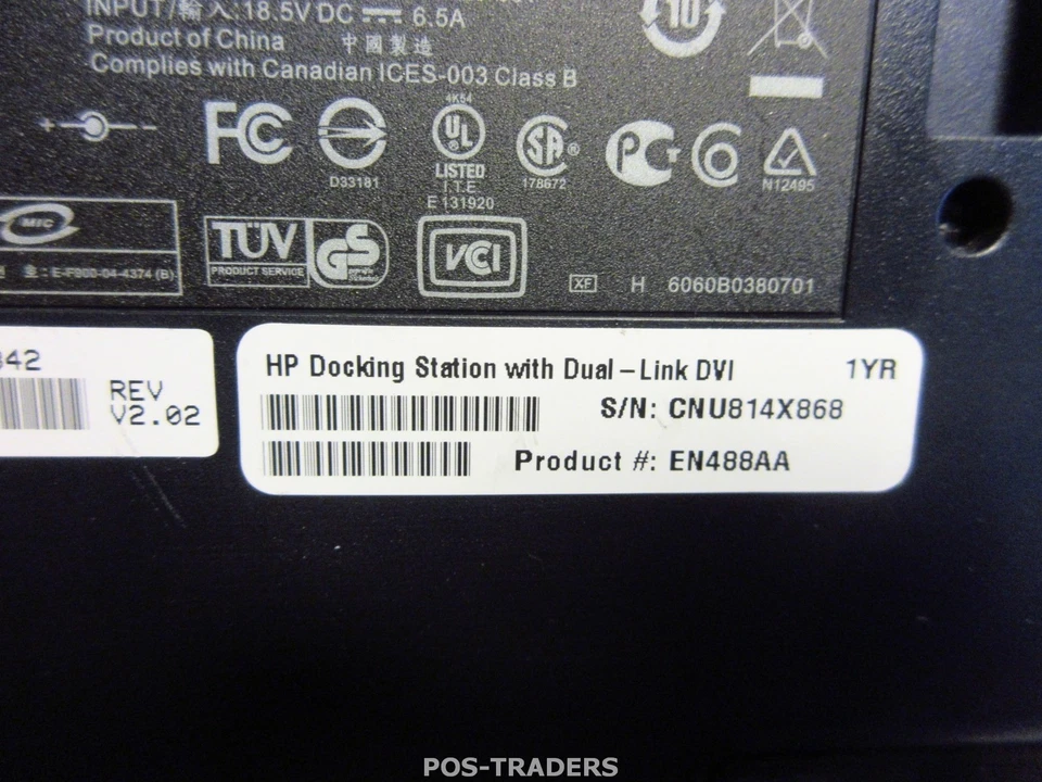 HP HSTNN-IX01 EN488AA Docking Station DVI For Probook / Elitebook - EXCL PSU - Bild 3 von 3